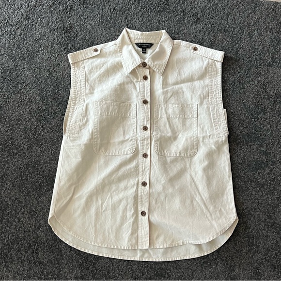 banana republic linen blend utility vest - Picture 2 of 5